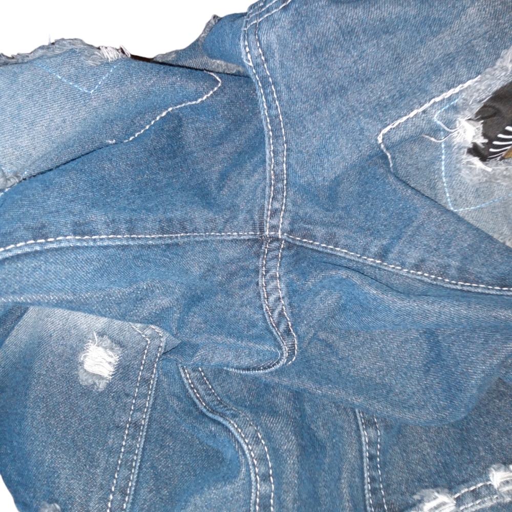 Jeans Wear Patchwork Distressed Pittsburgh Steelers Jeans XL - Picture 9 of 14